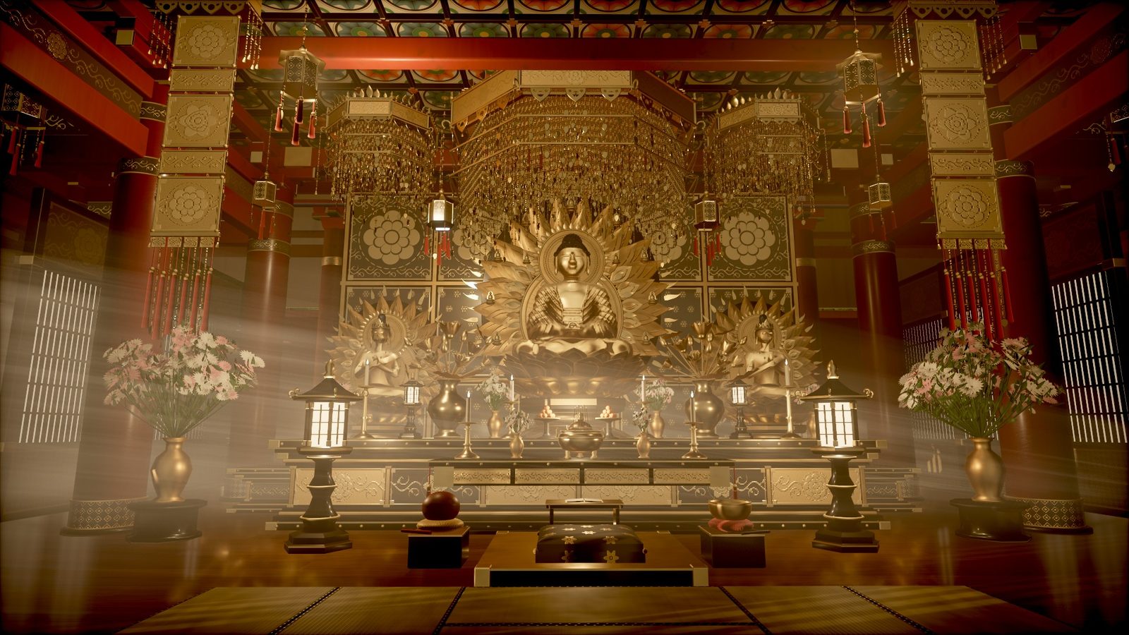 Golden Temple, sanctum with standard lighting